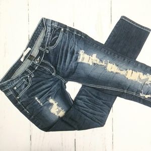 ZCO Distressed Skinny Jeans Junior Size 11